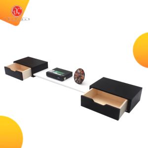 Rak TV Minimalis 2 Laci - Meja TV Tempel Dinding Aesthetic 120x20 cm