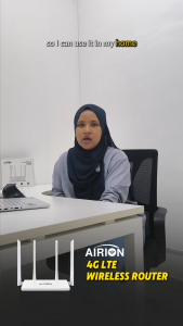 AIRION 4G LTE Wireless Router | SIM Card Router | Plug & Play | USB Powered | Home WiFi | No Contract