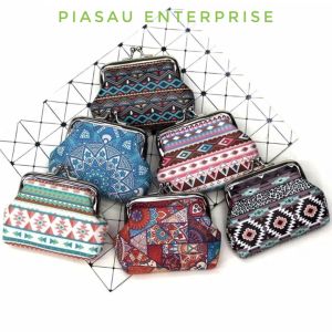 PE Coin Purse Mini Wallets Durable Ethnic PU Style Pouch
