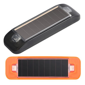 Solar Car Warning Light Mini LED Red Blue Strobing Emergency Signal Lamp for Vehicle Safety