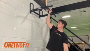 OneTwoFit Xà đơn treo tường đa năng Wall Pull Up Bar Kích thước lớn Vật liệu dày được nâng cấp