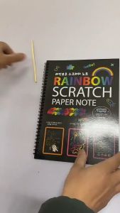 Colorful Scraping Painting Magic Scratch Art Painting Paper Manual Drawing Toys Kids Education Toy