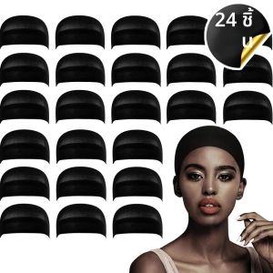 ขายส่งหมวกผมไนลอนคุณภาพสูงสําหรับวิกผม Perfect Fit Ultra Thin & ขยายได้ถุงน่องหมวกวิกผม แต่ละแพ็คประกอบด้วย 2 หมวกวิกผม