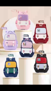 New Fashion Waterproof Kids School Bag Light and large capacity Children’s School backpacks Spine Protection Load Reduction Primary Students School Bags backpacks for grades 1-6