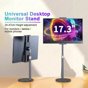 Portable Adjustable Monitor Stand Foldable Desktop Bracket Universal Height Angle Holder for 4.7-17.3 Inch Phone Tablet Laptop
