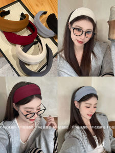 ผ้าคลุมศีรษะผ้าฝ้ายสำหรับผู้หญิง ขอบกว้าง สไตล์อวกาศ เครื่องประดับผมแบบทันสมัย ​​สายรัดผมแบบลำลองสำหรับการดูแลผิวหน้า