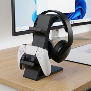 Gaming Controller Headphone Stand Holder Desktop Organizer For Ps5 Switch Pc Gamepads Storage Desk Office