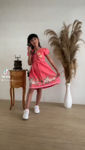 Two Mix - Baju Dress Anak Perempuan Bahan Katun - Gaun Anak Cewek OOTD Outfit Usia 1-12 Tahun 4222