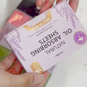 A081 กระดาษซับหน้ามัน 100แผ่น ดูดซับความมัน อ่อนโยน ไม่ระคายเคืองผิว แผ่นซับหน้า ซับหน้า หน้ามัน ผิวมัน ร้อน เหงื่อ CH