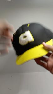 Topi Huruf Black Edition Bordir Towel Topi Lidah Pendek Topi Distro Topi Pria Topi Cewek Topi Baseball Huruf