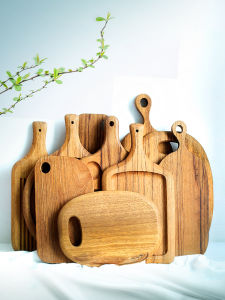 Zebra Wood Bread Board Pizza Plate Solid Wood Tray Unpainted Chopping Board for Fruits Cutting Board Cooked Food Chopping Board Baking Board