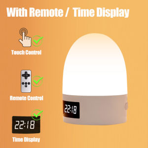 Touch Rechargeable Night Light 3Color USB LED Bedside Lamp Soft Ambient Lighting for Baby Kids Room Ideal Children Festival Gift