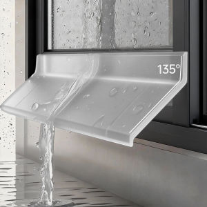 Transparent Waterproof Sealing Strip Window Water Blocking Bar Self Adhesive Door Under Draft Stopper Balcony Water Deflector