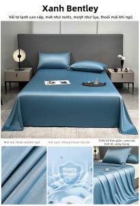 KAMONI | Bộ Đồ Chăn Ga Gối Lạnh Mát Từ Kẻ Sợi Băng