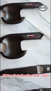 Paket Outer Cover Door Handle Pegangan Pintu Mobil All New Rush 2018 - 2021 Hitam