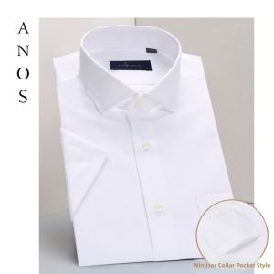 ANOS | Summer Short Sleeve Anti-Wrinkle Slim Fit Business Casual Shirt