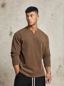 TOMATOPAPA | Men Slim Fit Long Sleeve T-Shirt Knit