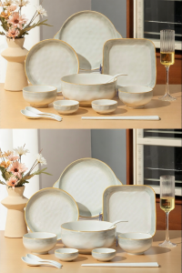 mornenjoy | Modern Minimalist Underglaze Dinnerware Set