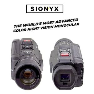 SiOnyx Aurora Black Full-Color Night Vision Monocular With Photo/Video Recording - Made in USA (NVM-SIOAB)