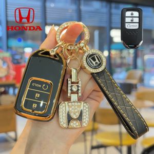 เคสรีโมทกุญแจรถยนต์ สําหรับ Honda พวงกุญแจ Honda Key Case เคสกุญแจรถHonda ที่ใส่กุญแจรถ Civic/city Honda Car Key Cover