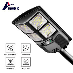 GEEK Solar light 2000W solar light outdoor waterproof suitable for road garden courtyard solar street lights