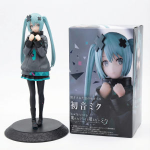 Bandai | New Hatsune Miku In A World With Closed Windows Collectible Anime Action Cute Kawaii Miku Figures Model Doll Toys Christmas Gift