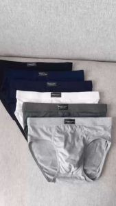 Ghldin Kldin กางเกงในผู้ชาย สีทึบ ผ้านุ่ม Cotton100% Mens Underwear เหมาะสำหรับผู้ชายทุกวัย สวมใส่สบาย ไม่อับชื้น