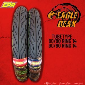 Ban luar ring 14 motor matic 80/90 & 90/90 set depan/belakang tidak tubless