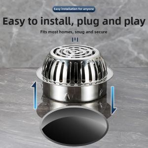 304 Stainless Steel Snap-in Dome Type Floor Drain