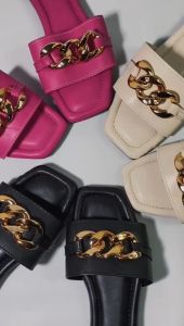 Dadara Shoes - Chasandra Sandal Flat Wanita Motif Rantai