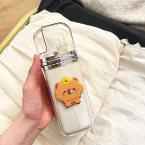 Portable Capybara Wash Cup Travel Three-In-One Mouth Rinse Toothbrush Toothpaste Storage Box Outdoors Brushing Teeth Cup