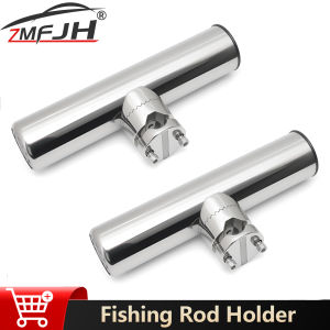 2PCS Marine Boat Stainless Steel Fishing Rod Holder With Clamp Fishing Tool Fishing Bracket For Marine Boat Accessories