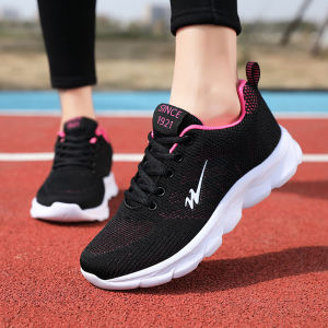 Womens Running Shoes Breathable Mesh Lightweight Comfortable Soft Bottom Anti-slip Shock Absorption Spring Summer Sports Sneakers