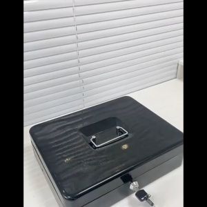 Cash box Portable Money Secret Security Safe Box Lock Metal Cash Boxes