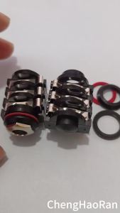 Ổ Cắm Micro 6 Pin Cắm Trực Tiếp Âm Thanh Chân Đế Tai Nghe Khuếch Đại Chân Đế 6.35MM Chân Đế Micro 1/2/5/10 Bộ