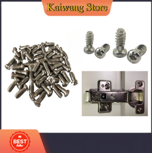 50pcs Round Head Furniture Screws 6.3x14mm Euro Style for Hinges - Complement Hinges Furniture Repair Screws Pack of 50