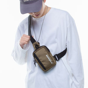 กระเป๋าคาดหน้าอกขนาดเล็กแบบสะพายข้างผ้าไนลอนแบบใหม่ปี 2022 กระเป๋าสะพายไหล่แบบลำลองสำหรับผู้ชายและผู้หญิง กระเป๋าใส่โทรศัพท์มือถือแบบอเนกประสงค์