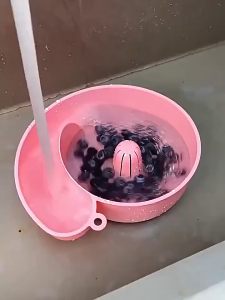 Food-Grade Snail Drain Basket Automatic Rotation For Clean Vegetable Washing Basin