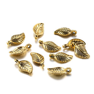 Retro Alloy Four Leaf Clover Leaf Branch Nut Flower Pendant DIY Jewelry Accessories Freshly Released Fashionable Fresh Spring