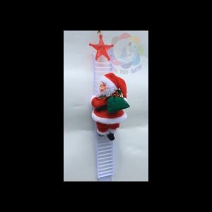 Đồ chơi Ông Già Noel Leo Thang Christmas trang trí Cây Giáng Sinh Trong Nhà Ngoài Trời sinh động cho người lớn và trẻ em
