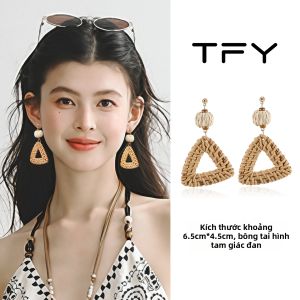 TFY | Bông Tai Phong Cách Boho Biển Dệt