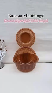 YESALL Baskom Plastik Estetik Food Grade – Baskom Dapur Tebal Serbaguna Tahan Panas -20℃~110℃｜Baskom Sayur Buah Daging 3 Ukuran 3 Warna