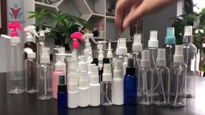 UMI 10/20/30/50/60/100ml Light Proof PET Plastic Travel Sanitiser Spray Empty White Bottle Refillable Botol Minyak Wangi 喷雾瓶