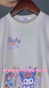 ÁO PHÔNG HOẠ TIẾT HOẠT HÌNH COROMI CHO BÉ GÁI 9-45KG