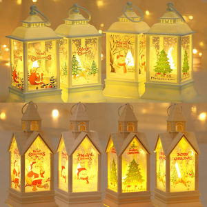 Christmas Ornaments LED Night Lights Xmas Tree Lantern Hanging Pendant Home Party Desk Lamp New Year Decoration Navidad Gifts