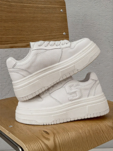 Semir | Giày Sneaker Thu Cổ Cao Dệt Ren Đế Dày Phong Cách Casual