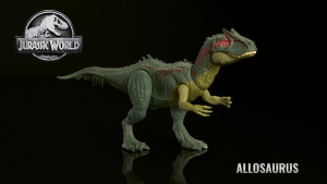 Jurassic World Rebirth Ultimate Damage Allosaurus Light Up Dinosaur Figure Chomp & Roar Toy (JLF33)