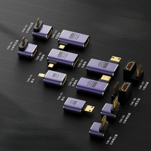 High Definition Mini HDMI Adapter Cable 8K60Hz Micro to Macro Bendable Extension Line for Camera Gold Plated Alloy Connector