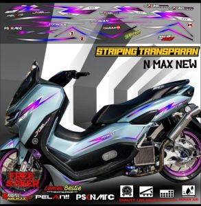 STRIPING TRANSPARAN NMAX VARIAN WARNA STIKER N MAX