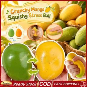 KEBIDU Handmade Mango Stress Ball Squeeze Toy Color-Changing Mango Squishy Fidget Ball ASMR Sensory Stress Relief Toy